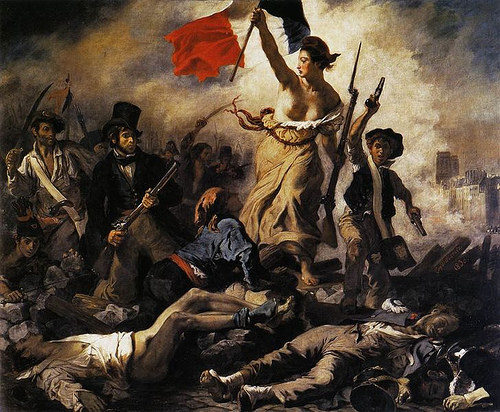 «La Libertad guiando al pueblo», Eugène Delacroix (1830)
